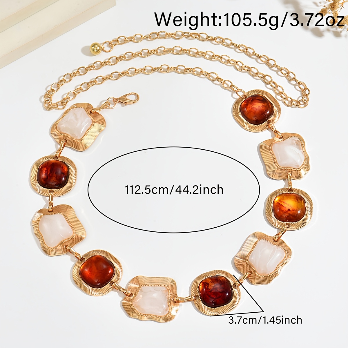 Women's Retro Fashion Unique Irregular Geometric Pendant Waist Chain